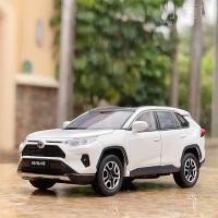 JKM โมเดล1:32 RAV4รถ SUV รถโลหะผสมรถโมเดล Diecasts ของเล่นโลหะมีเสียงตัวหน่วงการสั่นสะเทือนคอลเลกชันรถยนต์ของเล่นของขวัญสำหรับเด็ก