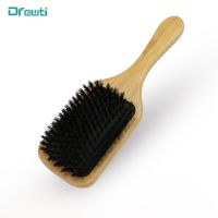 (Stream woman) DREWTI ไม้แปรงขนหมูป่าเต็มรูปแบบ Air Cushion นวดหวีผม Paddle Brush พิเศษสำหรับช่างทำผม Salon