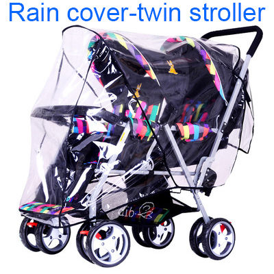 Universal Twin Baby Strolle อุปกรณ์เสริม Rain Cover Canopy Rainshed Sand Prevention Dust-Proof Cover