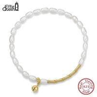 เครื่องประดับแฟชั่นโซ่สำหรับผู้หญิงน้ำจืดสีทอง14K สีเงินราชินีเอฟฟี่สำหรับ GPB18