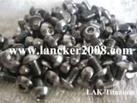 Titanium hexagon socket round head screw Gr5 M3x4 5 6 8 10 12 14 16 18 20 22 24 25 30 35