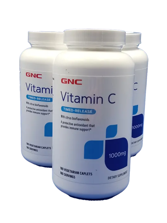 GNC Vitamin C with Citrus Bioflavonoids TimedRelease 1,000 mg 180