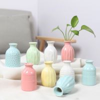 1PC Mini Modern Flower Vase Home Flower Arrangement Living Room Origami Ceramic Plastic Nordic Style Home Decor Ornament