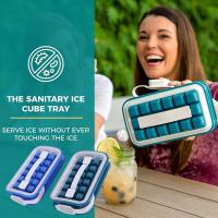 Silicone Ice Mold Box Creative Stretch Ice Making Pot To Easy Carry Water Household Grid Ice Cold Bottle K1O0