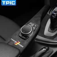 แผงเครื่องเสียงติดรถยนต์ TPIC Alcantara Stiker Performa,สำหรับ F30 BMW F34 Potong M, F31 F36 F35 F32 3Seri Tombol มัลติมีเดีย