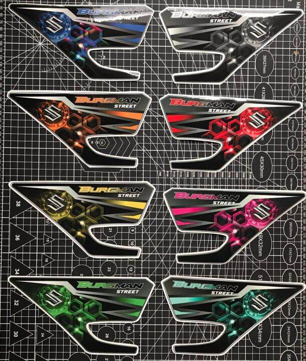 Burgman Street Decals(SP) Side Panel Set, Laminated, Water/Sunproof