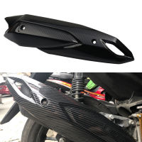 Motorcycle exhaust cover Carbon Pattern anti-scald cap Heat shield rustproof shell For YAMAHA AEROX155 NVX155