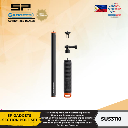 SP Gadgets Section Pole Set for Action Cameras - Cerebral Optic ...