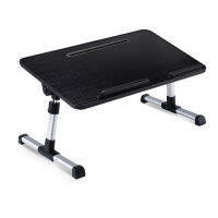 โต๊ะพับเตียงอลูมิเนียมอัลลอยด์ป้องกันการลื่นไถล Double Baffle Lap Standing Desk for Home Dormitory