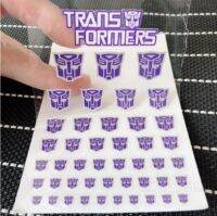 hotx【DT】 Transformation Stickers Anime Decepticons Autobots G1 Decal Custom Scene Accessories Decoration Boy Gril