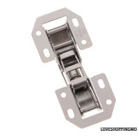 ☀3 Inch No-Drilling Hole Cabinet Hinge Spring Frog Hinge Full Overlay Cupboard