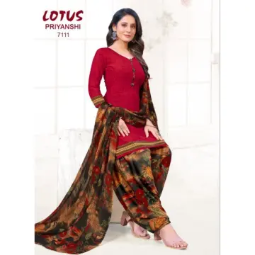 READY STOCK] Punjabi Suit Material Unstitched/ Kain Pasang Baju Punjabi  Perempuan | Lazada