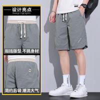 2023 New Ice Silk Shorts for Mens Summer Upscale Mens Capris for Mens Workwear Fashion Brand Casual Middle Pants Thin Style