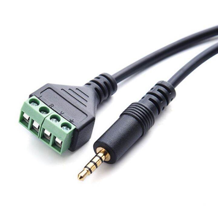 3-5mm-screw-terminal-adapter-speaker-cable-4-core-stereo-trrs-male-hole-to-av-4-screw-terminal-balun-connector-cable