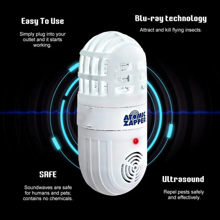 Effective Electric Ultrasonic Bug Zapper Atomic Anti Mosquito Harmful