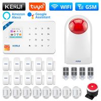 【LZ】❂△☜  KERUI W181 WIFI GSM Alarm Tuya Smart APP Remote Control Central Unit Alarm System Siren