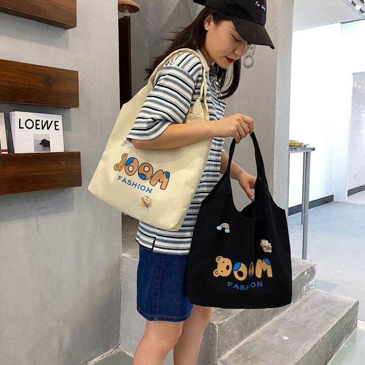 japanese-style-simple-canvas-bag-female-college-student-literary-shoulder-bag-large-capacity-tote-fashion-crossbody-big-bag-fashion