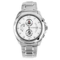 Karnvera Shop Citizen Analog White Dial นาฬิกาข้อมือผู้ชาย - AN3420-51A