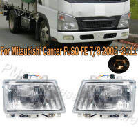 ไฟหน้าประกอบรถด้านหน้า H Ead Light ตัวบ่งชี้สวนโคมไฟสำหรับมิตซูบิชิ Canter FUSO FE 78 2005 2006 2007-2009 2010 2011