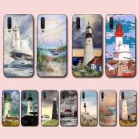 Hand Painted Lighthouse Print Bird Phone Case For Xiaomi Mi 5X 8 9 10 11 12 lite pro 10T PocoX3pro PocoM3 Note 10 pro lite