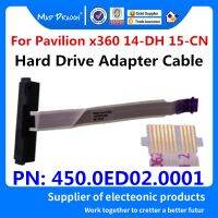 สายเคเบิล HDD สำหรับ HP Pavilion X360 14-dh0004la 14-dh0003TU 14-DH 15-CN 15-CN0007T แล็ปท็อป SATA Hard Drive Adapter ลวด450.0ED02.0001