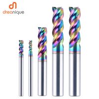 Dreanique 1pc 1.0-12mm CNC ขลุ่ยเดี่ยวทังสเตนคาร์ไบด์อัลลอยด์ End Mill DLC Coating Milling Cutter สําหรับอลูมิเนียม