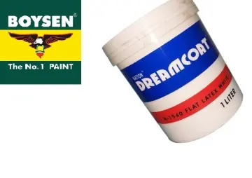 Boysen Color Series Permacoat Flat Latex Flat Black B791 Acrylic Latex  Paint - 1L / 4L