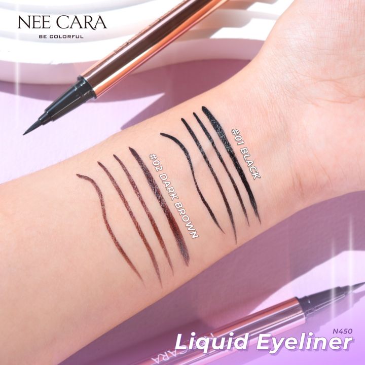 อายไลเนอร์-nee-cara-liquid-eyeliner-water-proof-long-lasting-n450