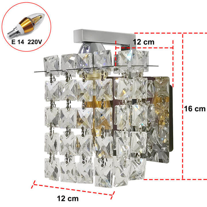 Feimefeiyou led crystal wall lamp Wall lights luminaria home lighting