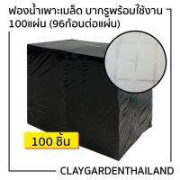 ฟองน้ำเพาะเมล็ด ยกก้อน100แผ่น (96ก้อนต่อแผ่น)  เนื้อละเอียด A++