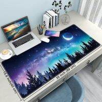 Landscape Forest Moon Laptop แผ่นรองเมาส์ขนาดใหญ่ อุปกรณ์เครื่องเล่นเกม XXL