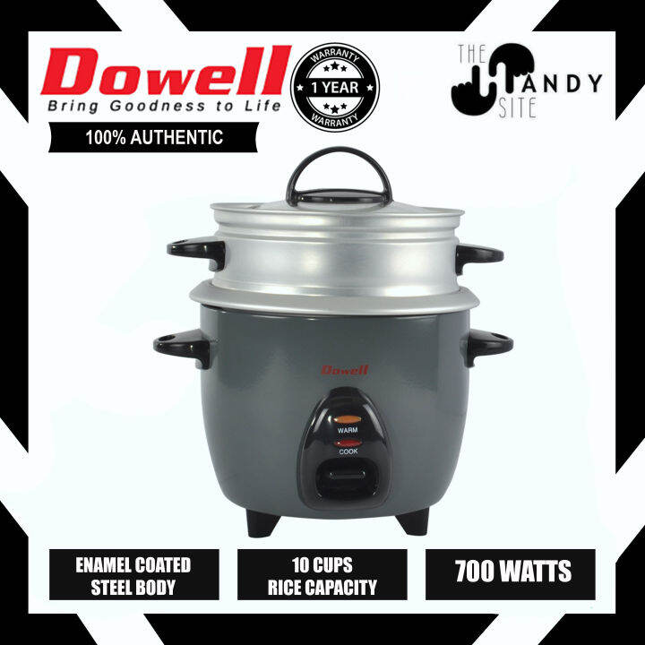 Dowell 10 cups Rice Cooker with Steamer RCS10 Lazada PH
