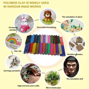 12/42 Colors Polymer Clay Starter Kit DIY Soft Craft Oven Bake