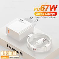 ✸┇ Original 67W Fast Charging Charger For Xiaomi Mi 13 11 12S Ultra 12T Redmi Note 12 Turbo 11 10 Pro USB Type C Cable Accessories