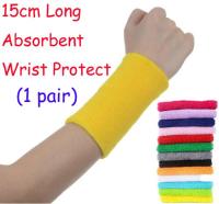 【CW】 (1 pair) 15 cm long warm absorbent basketball tennis Wrist WRISTGUARD Bracer cuff support protector protect band belt ！