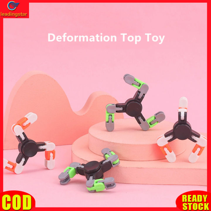 leadingstar-toy-new-funny-transformable-fingertip-spinner-stress-relief-spinning-top-parent-child-games-props-3-section-bicycle-chain-deformed-mechanical-gyro
