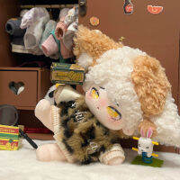 (ร้อน) มาใหม่20เซนติเมตรไม่มีแอตทริบิวต์น่ารักแกะ Mangmangbing Alpaca ตุ๊กตาผมสัตว์หูที่มีโครงกระดูกตุ๊กตายัดไส้สาวของเล่นเด็ก