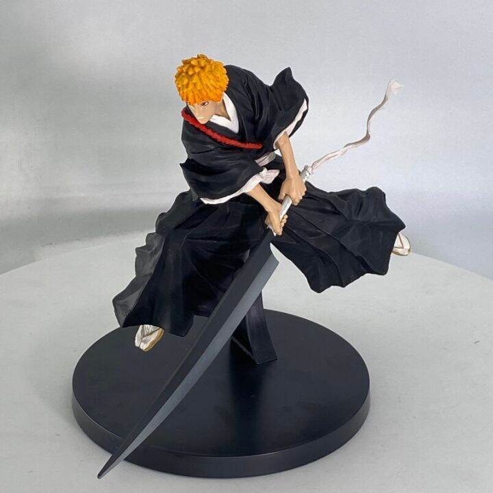 ของเล่นชุดคอสเพลย์-kurosaki-ichigo-pvc-ตุ๊กตาขยับแขนขาได้อนิเมะ-bleach-gk-ขนาด16ซม-รูปแกะสลักตุ๊กตาโมเดลสำหรับสะสม