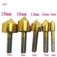 5 Pcs Single Edge Chamfering Alat Countersink Bor Kayu Reverse Taper Lubang Sekrup Counterborer Countersink Sedikit