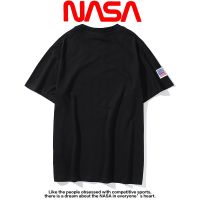 พร้อมส่ง 2020ss ✈️Nasa ✈️ ผลิตภัณฑ์ใหม่ข้อความเครื่องบินพิมพ์แขนสั้นคู่ streetwear แฟชั่นเสื้อยืดฤดูร้อนเสื้อยืด [M-XXL]