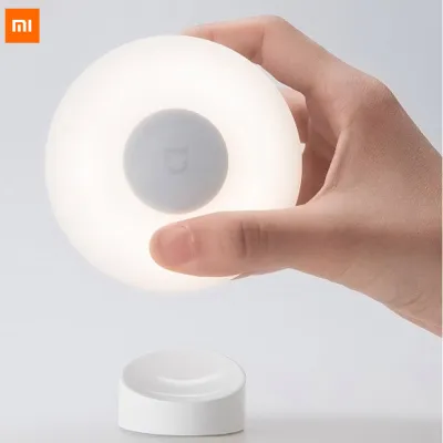 Original Xiaomi Mijia Led Induction Night Light 2 Lamp Adjustable Brightness Infrared Smart Human body sensor with Magnetic base