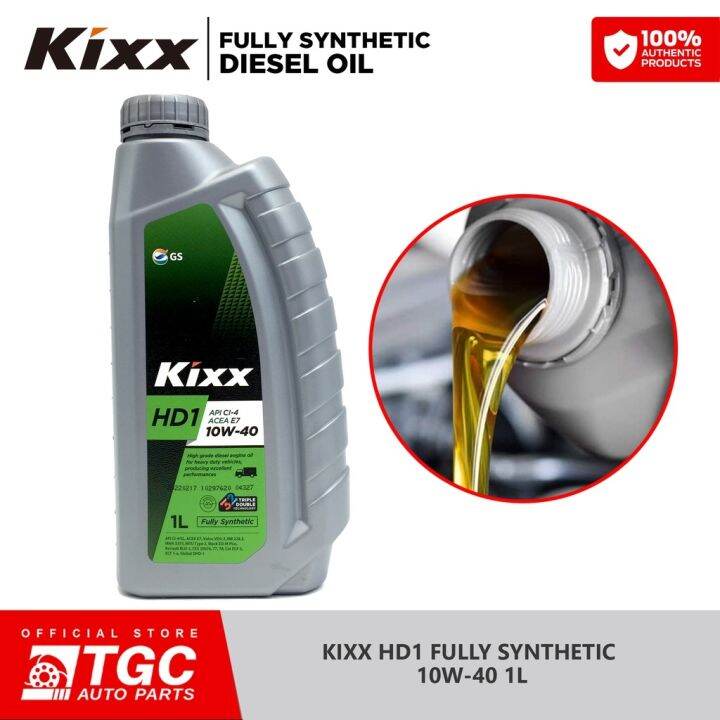 Kixx Fully Synthetic 10w-40 Diesel Engine Oil / Motor Oil HD1 10w40 1L ...