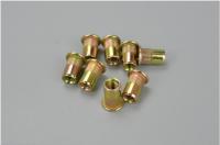 30Pcs M3 M4 M5 M6 M8 M10 Zinc Plated Carbon Steel Knurled Flat Head Rivet Nuts Rivet Insert Nutsert Cap