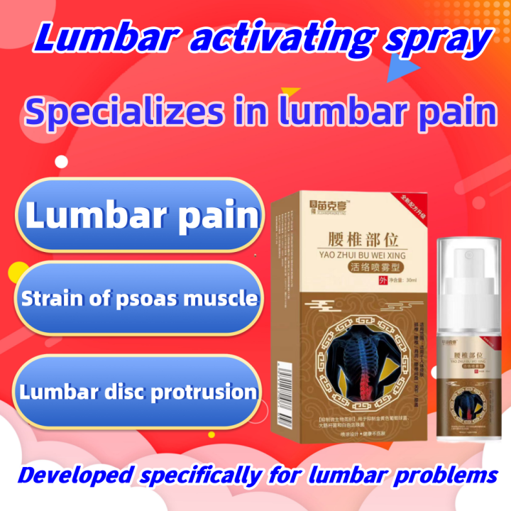 Lumbar cold compress gel spray, external spray for pain caused by