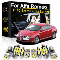 ภายในรถ LED Light สำหรับ Alfa Romeo GT 4C Giulia Brera Spider 916 939 115 1995 2000 2010 2020 2022 CANbus โคมไฟ