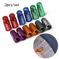 【CW】○  2pcs Aluminum MTB Road French Tyre Caps Tire Covered Protector Dust Cover 8 Colors