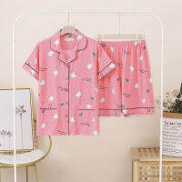 Women Comfortable Pyjamas Plus Size 5XL 6XL 7XL Short Sleeve Casual Homewear Spring Summer Pajama Sets Full Cotton Sleepwear Set