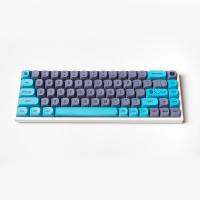 1 Set MA 9mm Keycap Blue Cat Theme Key Caps For Cherry MX Switch Mechanical Keyboard PBT Dye Subbed Keycaps Minimalist Keycap MA