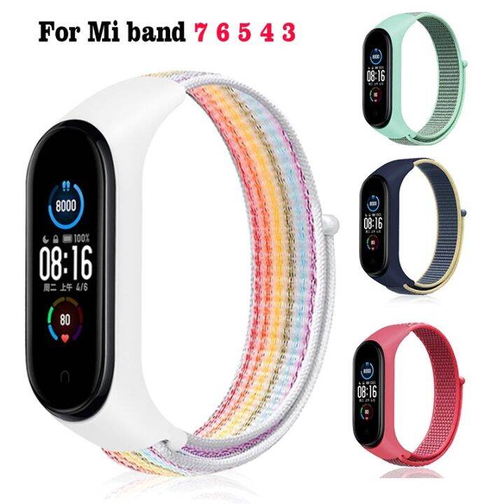 Suitable For Xiaomi Mi Band 7 6 5 4 3 Series Bracelet Nylon Sports Ring ...