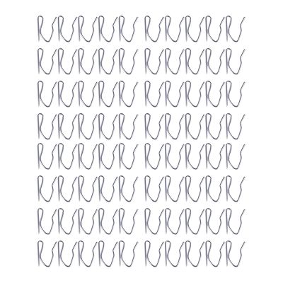 80Pcs Curtain Drapery Pin Hooks - Silvery